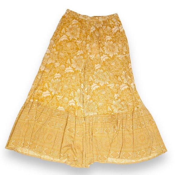 Spell & The Gypsy The Lioness Peasant Top & Wide Leg Pants Set in Caramel Size S - Picture 10 of 14